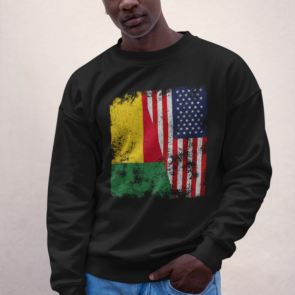 Benin USA Flag - Half American Sweatshirt