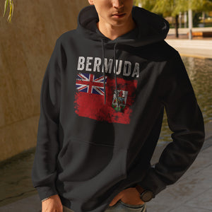 Bermuda Flag Distressed - Bermudian Flag Hoodie
