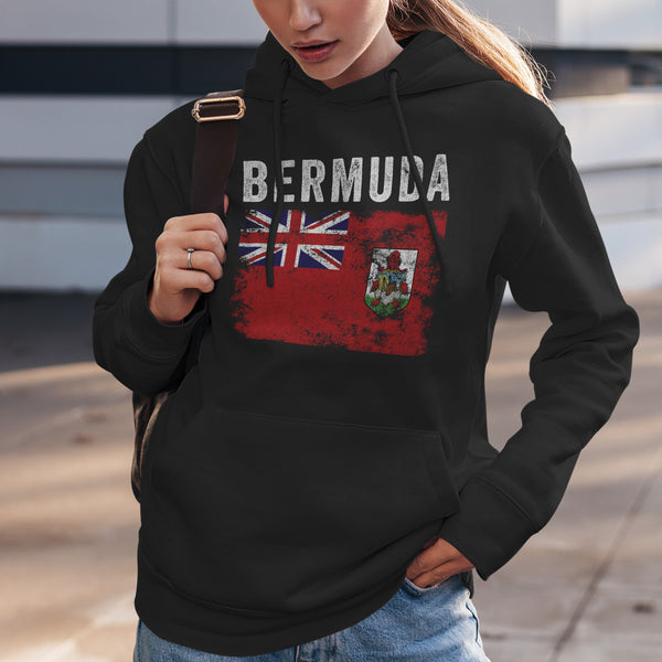 Bermuda Flag Distressed - Bermudian Flag Hoodie