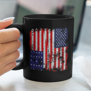 Bikini Atoll USA Flag - Half American Mug