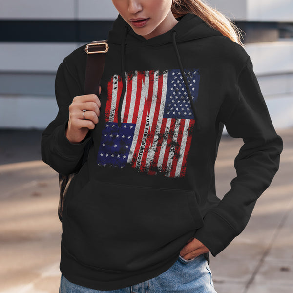Bikini Atoll USA Flag - Half American Hoodie