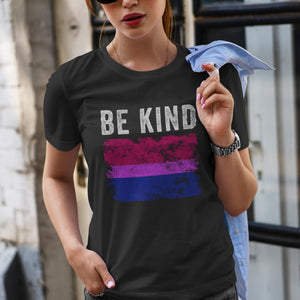 Be Kind Bisexual Flag - LGBT+ T-Shirt