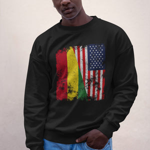 Bolivia USA Flag - Half American Sweatshirt