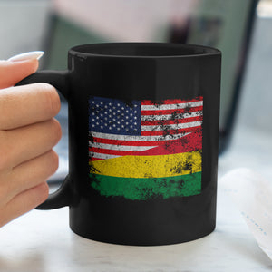 Bolivia USA Flag Mug