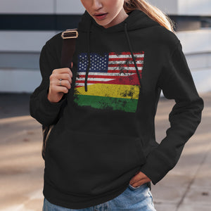Bolivia USA Flag Hoodie