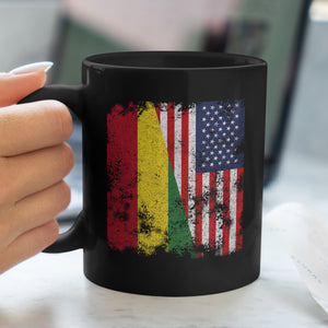 Bolivia USA Flag - Half American Mug