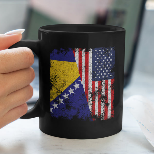 Bosnia and Herzegovina USA Flag Mug