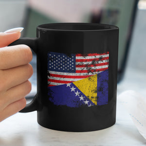 Bosnia and Herzegovina USA Flag Mug