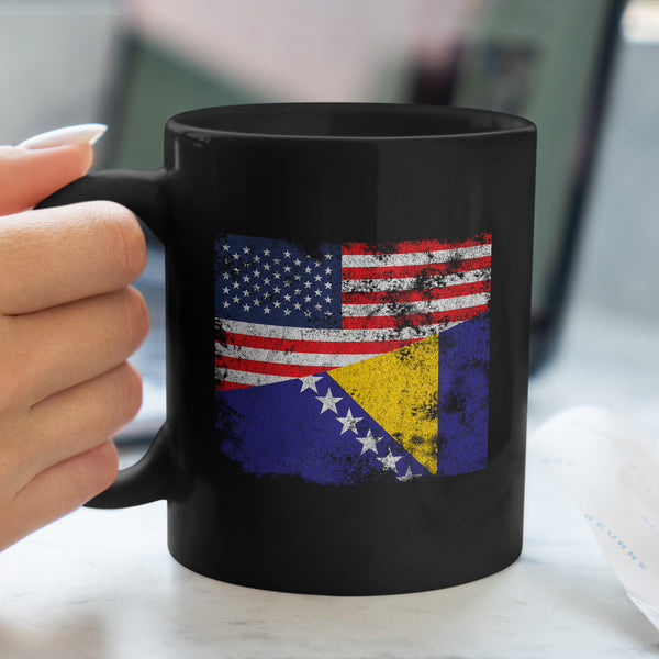 Bosnia and Herzegovina USA Flag Mug