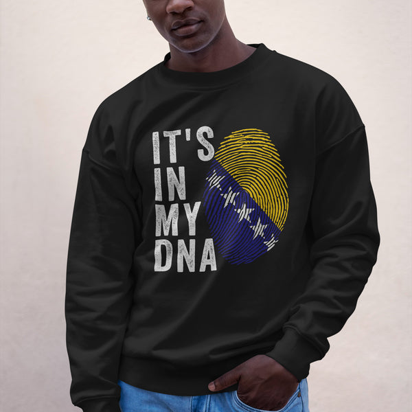 It's In My DNA - Bosnia and Herzegovina Flag Sweatshirt Black / S