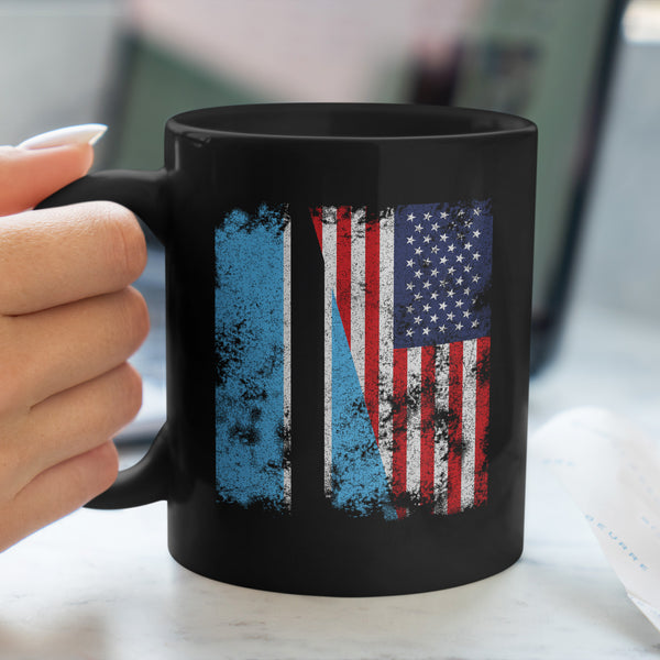 Botswana USA Flag - Half American Mug