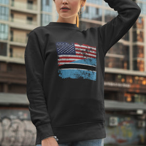 Botswana USA Flag Sweatshirt