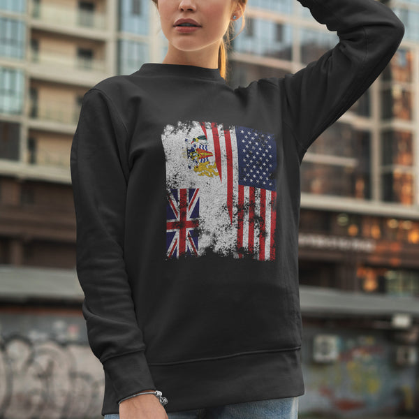 British Antarctic Territory USA Flag Sweatshirt