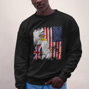 British Antarctic Territory USA Flag Sweatshirt