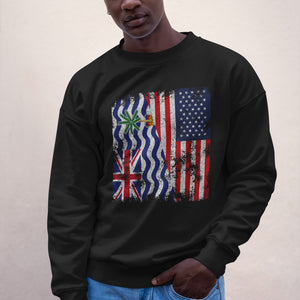 British Indian Ocean Territory USA Flag Sweatshirt