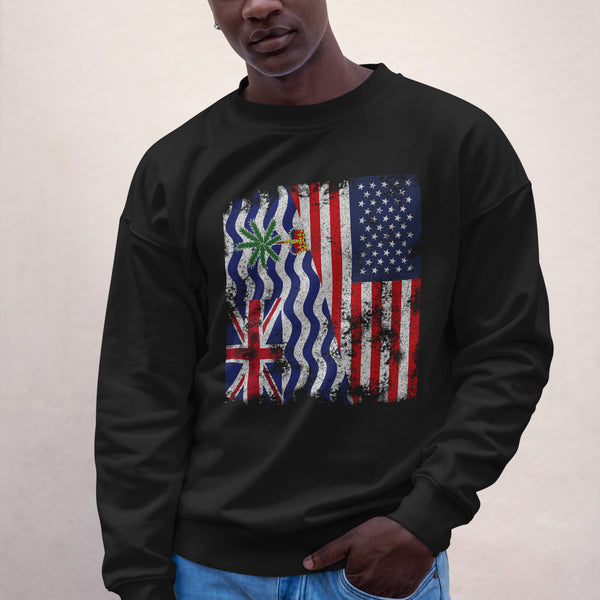 British Indian Ocean Territory USA Flag Sweatshirt