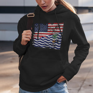 British Indian Ocean Territory USA Flag Hoodie