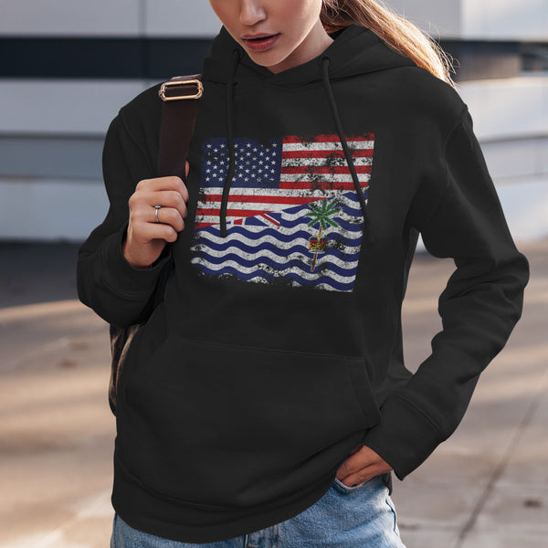 British Indian Ocean Territory USA Flag Hoodie