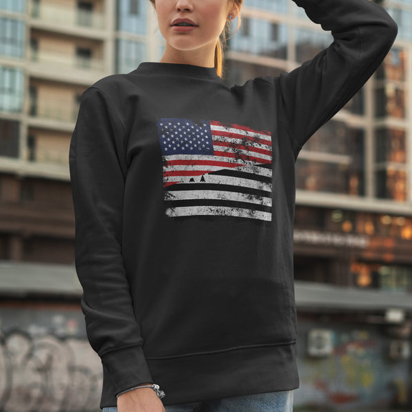 Brittany USA Flag Sweatshirt