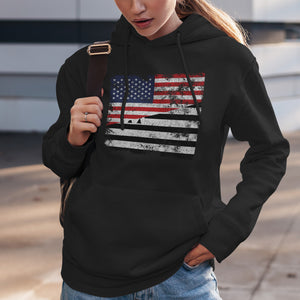 Brittany USA Flag Hoodie