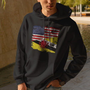 Brunei USA Flag Hoodie