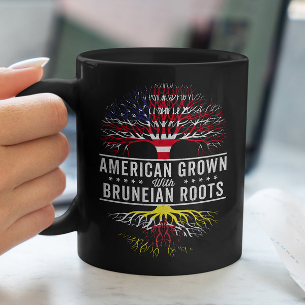 American Grown Bruneian Roots Flag Mug