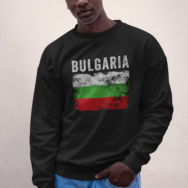 Bulgaria Flag Distressed Bulgarian Flag Sweatshirt