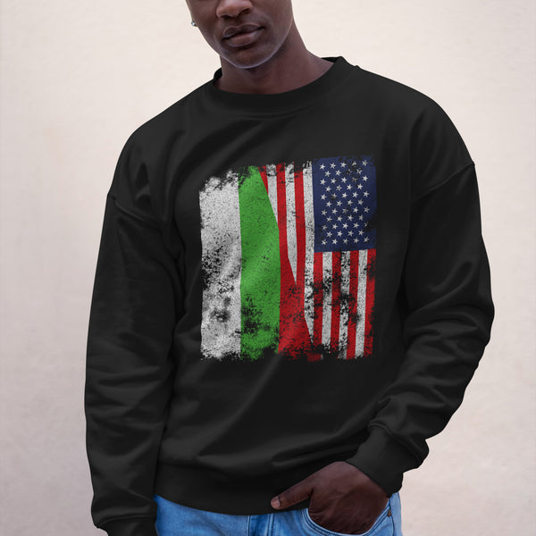 Bulgaria USA Flag Sweatshirt