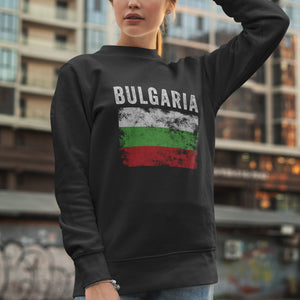 Bulgaria Flag Distressed Bulgarian Flag Sweatshirt