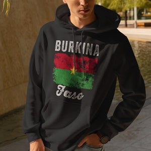 Burkina Faso Flag Vintage Burkinabe Flag Hoodie