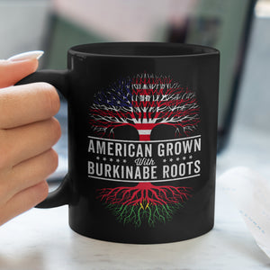 American Grown Burkinabe Roots Flag Mug