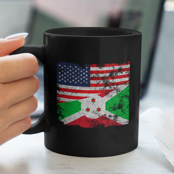 Burundi USA Flag Mug