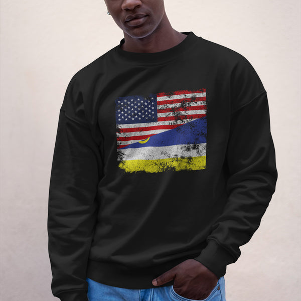 Buryatia USA Flag Sweatshirt