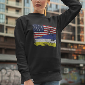Buryatia USA Flag Sweatshirt