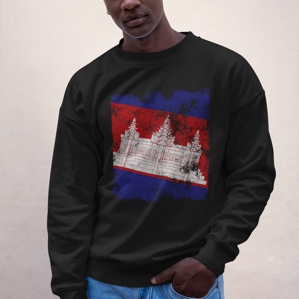Cambodia Flag Sweatshirt