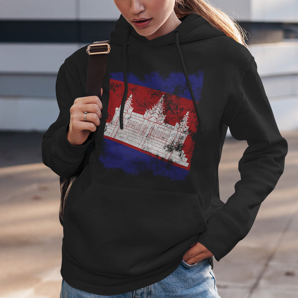 Cambodia Flag Hoodie