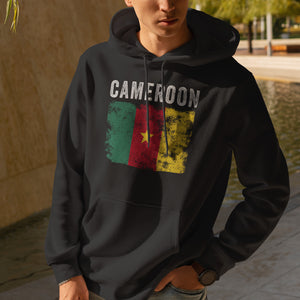 Cameroon Flag Vintage - Cameroonian Flag Hoodie