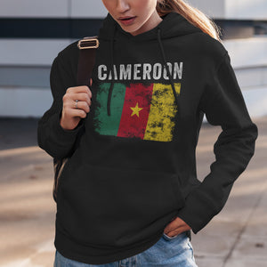 Cameroon Flag Vintage - Cameroonian Flag Hoodie