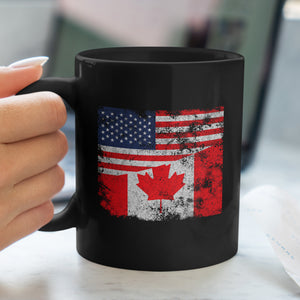 Canada USA Flag Mug