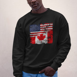 Canada USA Flag Sweatshirt