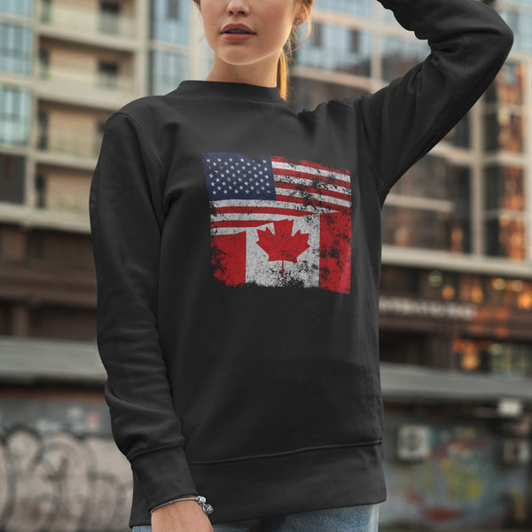 Canada USA Flag Sweatshirt