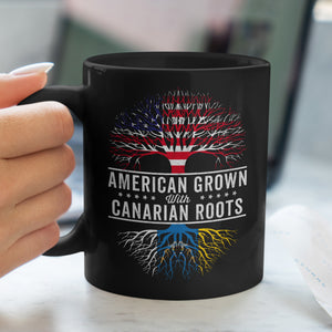 American Grown Canarian Roots Flag Mug