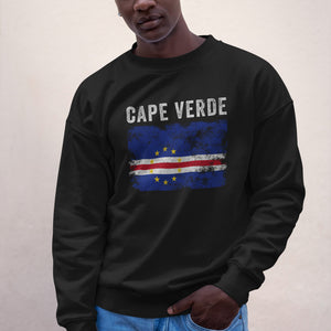 Cape Verde Flag Distressed Sweatshirt