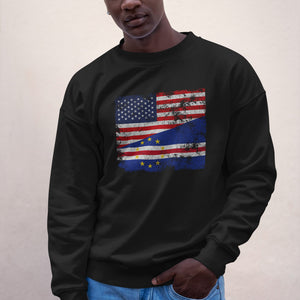 Cape Verde USA Flag Sweatshirt