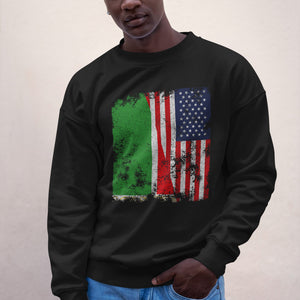 Chechen Republic USA Flag Half American Sweatshirt