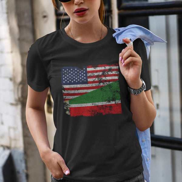 Chechen Republic USA Flag T-Shirt