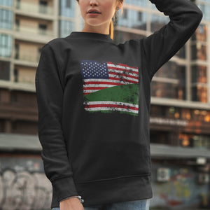 Chechen Republic of Ichkeria USA Flag Sweatshirt