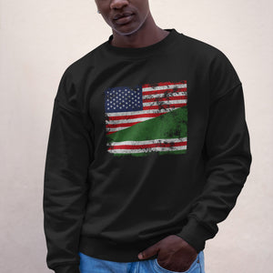 Chechen Republic of Ichkeria USA Flag Sweatshirt