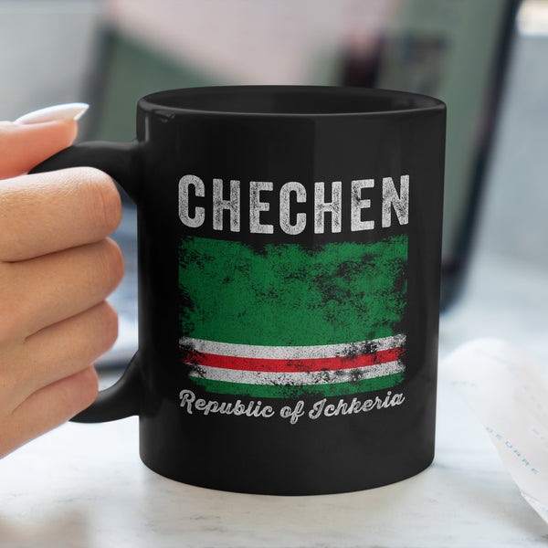 Chechen Republic of Ichkeria Flag Mug