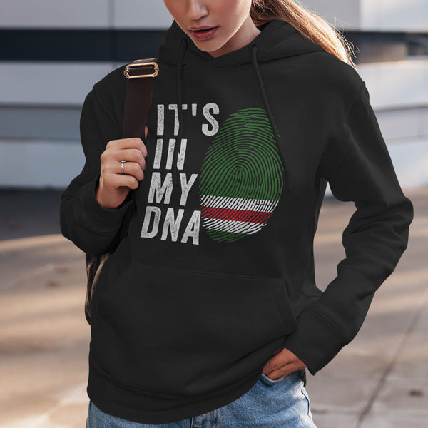 It's In My DNA - Chechen Republic of Ichkeria Flag Hoodie Black / S